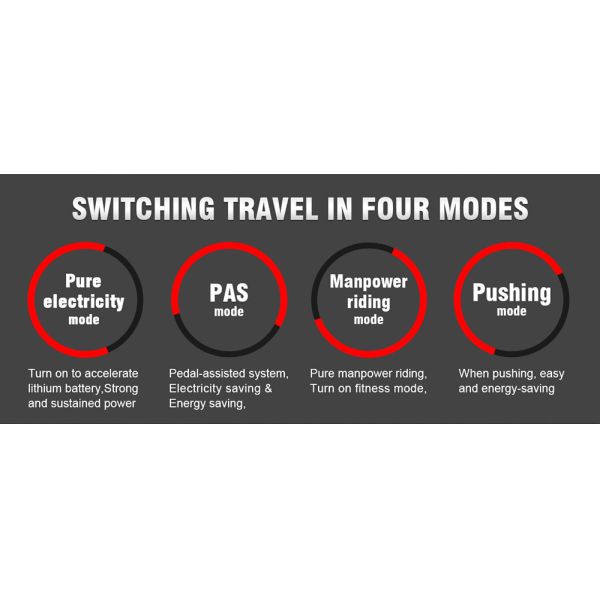 Samebike 26 Inch Folding Electric Bike LO26 With 10.4Ah Lithium Battery