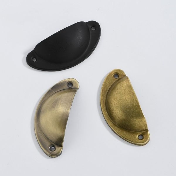 Metal Kitchen Drawer Cabinet Door Handle Shellantique Brass Door Cabinet Knobs RCW-26986