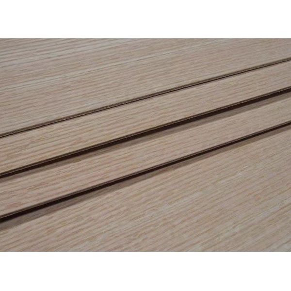 Straight Grain Red Oak Wood Veneer Sheets Decorative Panel