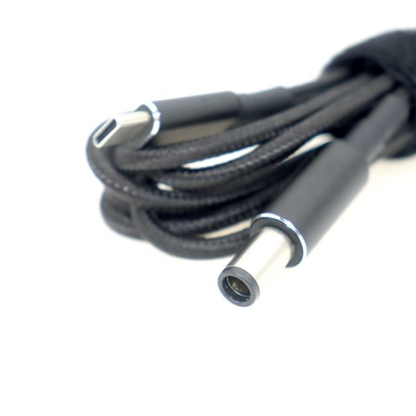 100W 20V 5A PD Charger Durable Braided USB Type C to DC 7.4x5.0mm Cable for Laptop