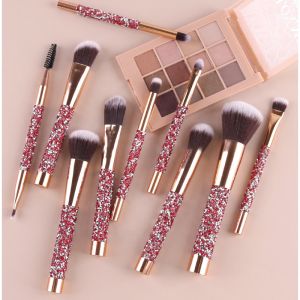 Cheap Custom Portable Fluffy Make Up Brushes Set Synthetic Hair wholesale