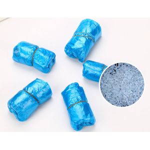 Custom Blue Disposable Waterproof Shoe Covers Low Density Lint - Free