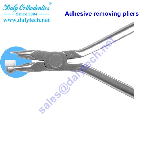 Adhesive removing pliers of ortho pliers for adult orthodontics