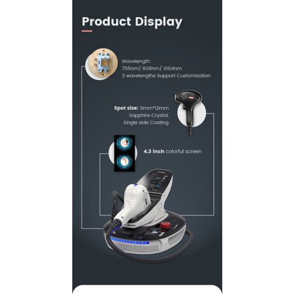 808nm / 755nm / 1064nm Diode Laser Hair Removal Machine Custom