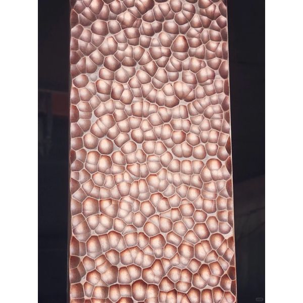 Latest Design Handmade Custom Wall Decorative Metal Plates 304 Stainless Steel Hammered Honeycomb Metal Sheet