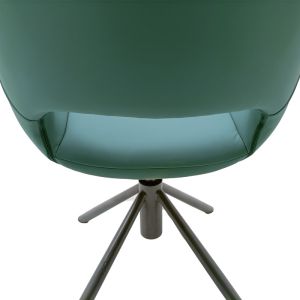 Swivel 360° Silicone Leather Rotating Dining Chairs