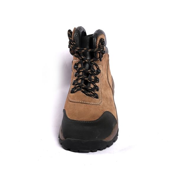Industrial Pu Outsole / Genuine Leather Upper Safety Boots With Anti Puncture Defense