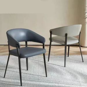 Cheap Luxe Vibe Hollow Italian Design Dining Chairs Aesthetic Contemporary wholesale