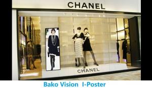 China P3 Indoor Moveable LED Poster Display LED Placard Full Color with Base / Wheels for Shop and Restaurant on sale