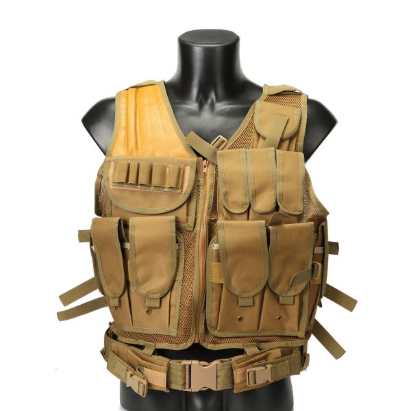 Custom Camouflage Lightweight Body Armor Tactical Vest Multifunctional Summer Tactical Vest Combat Waistcoat Breathable CS Field Equipment Military
