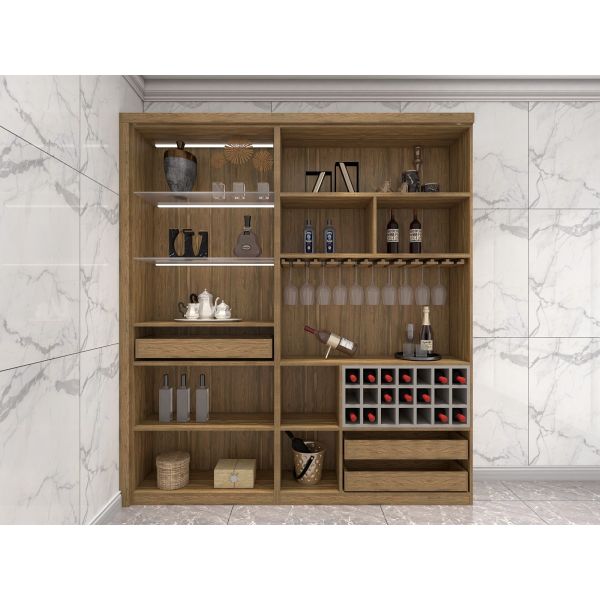 Wine Cabinets For Home Used Of MDF Board In Wall Storage Units With Glass Shelves And built in wine rack in cabinets