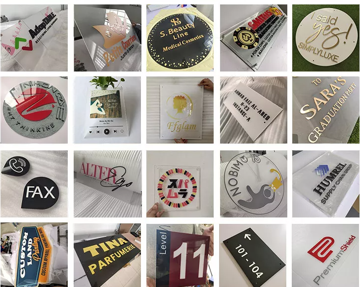 HIGHSPAN Laser Cut Building Sign Meeting Room Acrylic Wayfinding Signs