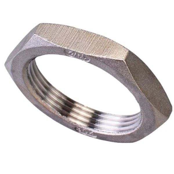 Natural Finish Stainless Steel Hex Jam Nut 5/8-18 Thin Nut for Standard Size in Imperial Measurement System