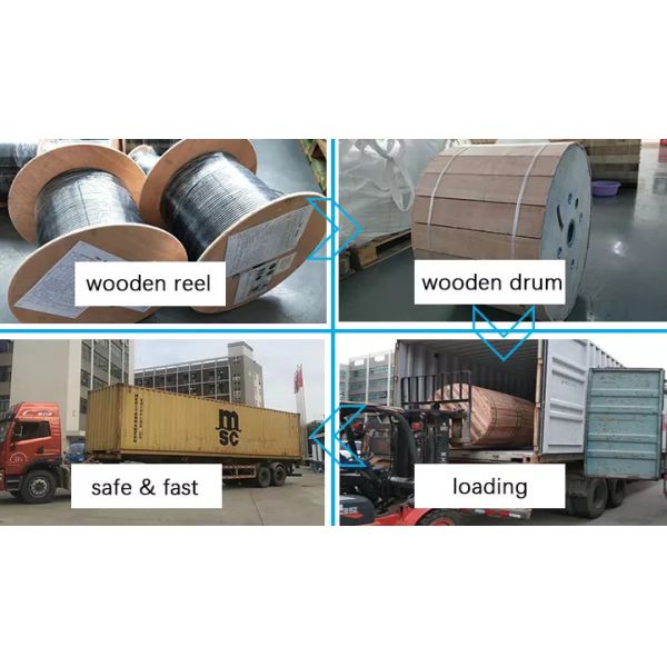 PE Jacket Unit Tube OD7mm Aerial Fiber Optic Cable