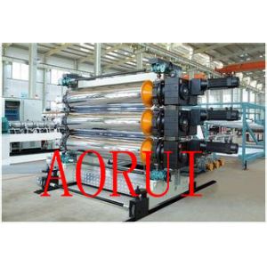 China Twin Screw PVC Plastic Sheet Extruder , Food Package Plastic Sheet Extrusion Machine on sale