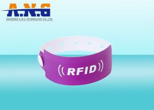 China Paper Tyvek RFID wristbands rfid enabled wristbands 860-960mhz on sale