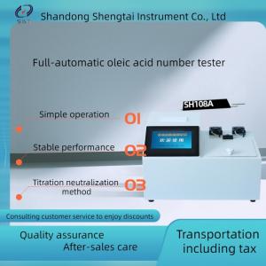 China Test 1-3 oil samples at a time using the color indicator method of SH108A fully automatic oil acid value meter on sale