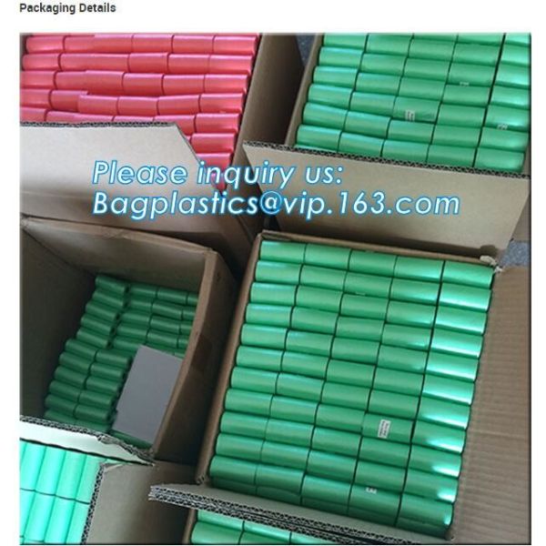 Nappy Baby Disposable Diaper Sacks, Degradable scented disposable baby diaper sack, green tie handle baby diaper sack