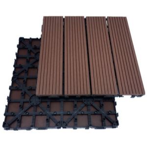 Cheap 500x500mm Wood Plastic Composite Wpc Garden Tiles Decking Plank wholesale