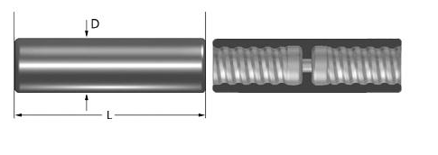 Cheap ODM Hydraulic Drill Bit Coupling Sleeve T38 180mm-190mm Length wholesale