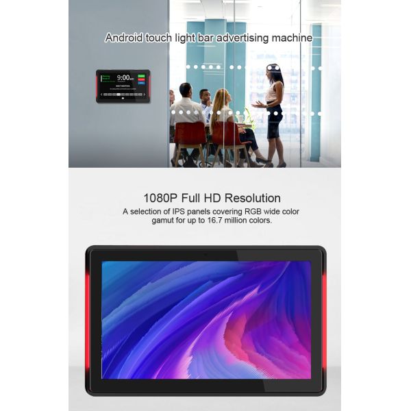 10 Inch Wall Mounted LCD Touch Screen Time Attendance Machine