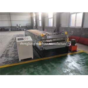 China Automatic Galvanized Roofing Sheet Roll Forming Machine With 18 Row Rollers on sale