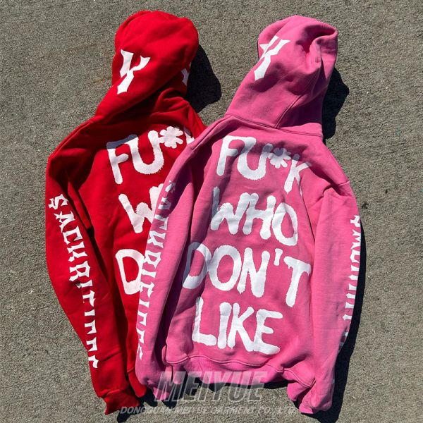 Anti Pilling Custom Full Face Zip Up Hoodies Skull Print Hoodies 500 Gsm