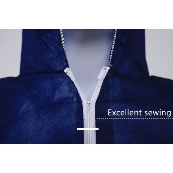 Antistatic with Hood Suit Medic Safety Protection Clothing White PP Waterproof Overalls Disposable Coverall OEM and Sample Free