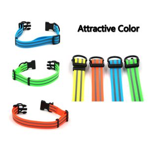 Pet Safety Waterproof Reflective Dog Collars PVC Eco Friendly Material