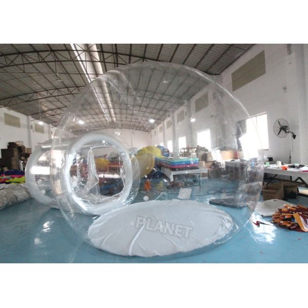 Clear PVC 4m Single Tunnel Inflatable Bubble Tent With Blower