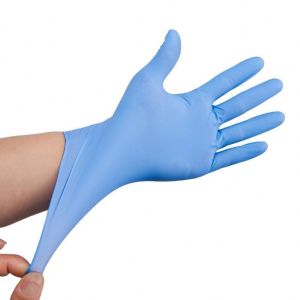 China Disposable Medical Nitrile Glove Examination Black Gloves Hospital on sale
