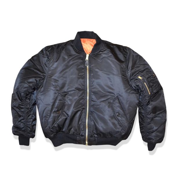 Popular Men'S Flight Aviator Bomber Jacket , Male Bomber Jacket Polyester Lining