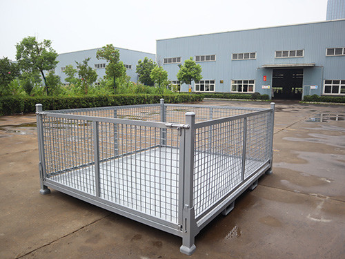 Customizable Load Capacity Steel Stillage Cage With Galvanized Finish