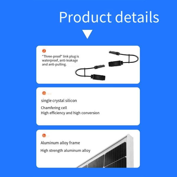 400W-540W Monocrystalline Solar Panels , Household Photovoltaic Solar Panels