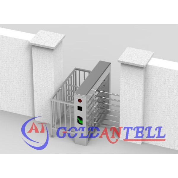 Public Toilets Bi Directional SUS304 Full Height Turnstiles Coins Operated