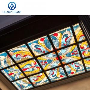 Cheap Hi End Stained Glass for Domes and Skylights Architectural Art wholesale