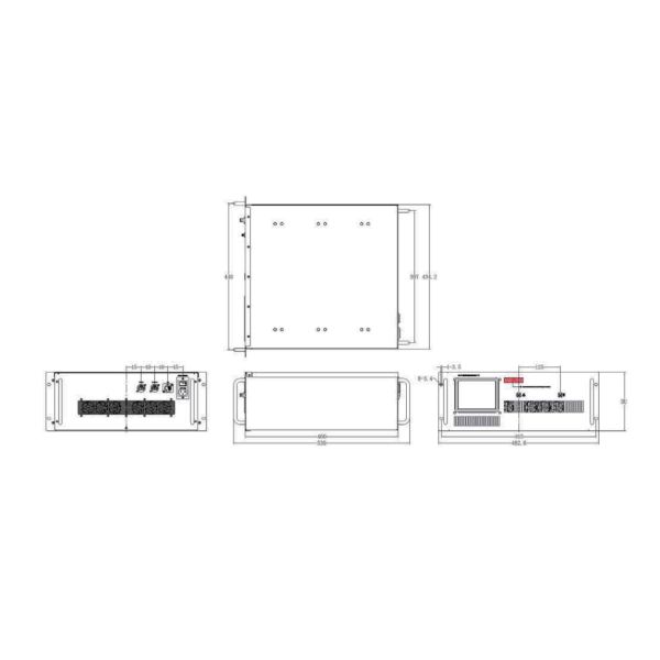 2 - 8 GHz C Band Power Amplifier Past CW 50 W Radar RF Power Amplifier