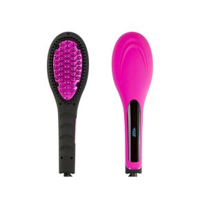 China Magic Electric Hair Straightening Brush LCD Temperature Display 120C-230C on sale