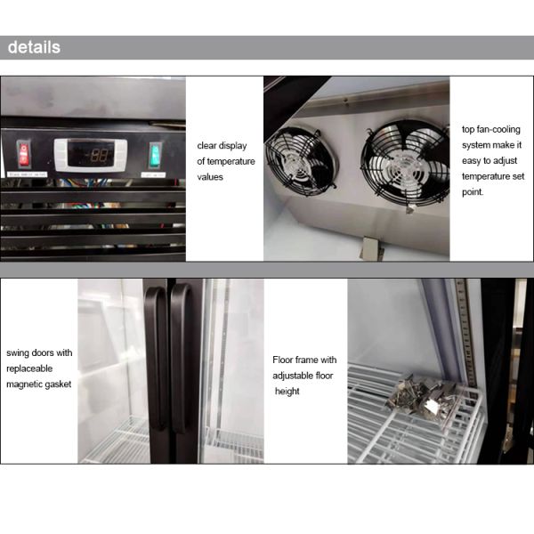 Beverage Glass Door Merchandisers 23 Cu.Ft R290 GAS Drink Chiller