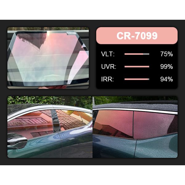 Decorative Solar Film Anti Glare Red Color CR-8065 Chameleon Car Window Film Tint Rainbow