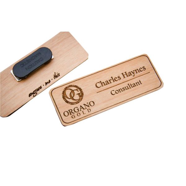 custom engraved name tags magnetic name tags with logo company id badges factory