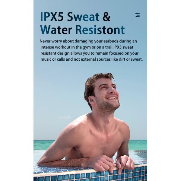 50mAh R185 ROHS Certified Wireless Bluetooth Earphone , High Fidelity Wireless Earbuds