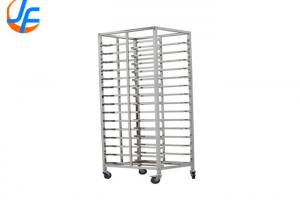 Cheap RK Bakeware China Foodservice NSF Revent Oven  Double Rack Stainless Steel Baking Tray Trolley wholesale