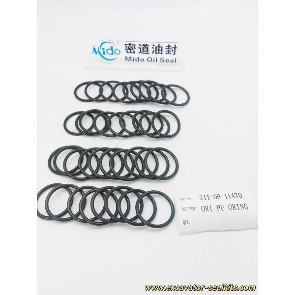 Premium Komatsu PU O-Ring 21T-09-11470 | Outperforms Standard Rubber O-Rings