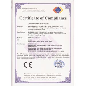QIXU Technology Development Co., Ltd. Certifications