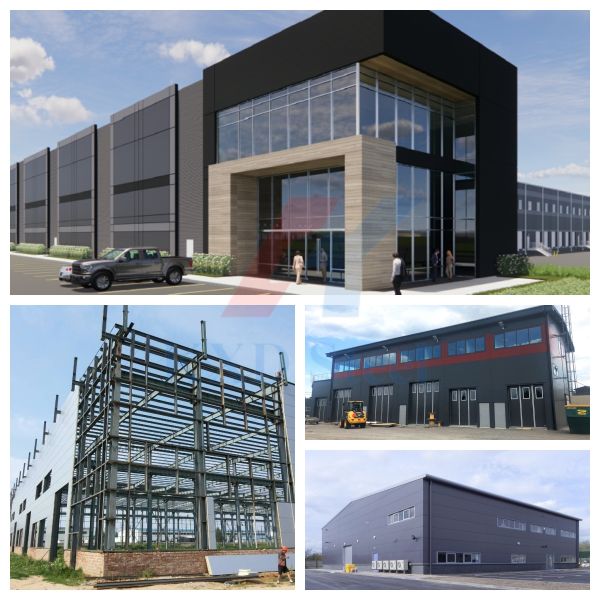 Modern Prefab High Rise Steel Building Construction Steel Frame Structure Building