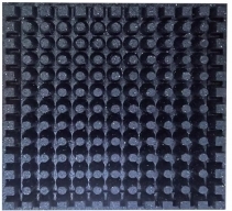 61x61x6cm Recycled Rubber Gym Mat with 2-Year Warranty