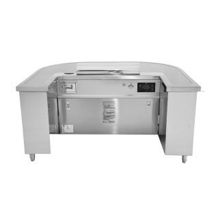 Vaulted Electric Teppanyaki Grill / 304 stainless steel Teppanyaki Table