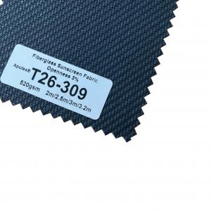 Cheap 50m Fiber Glass Sunscreen Fabric Roller Shades Warp 2600N/5cm wholesale