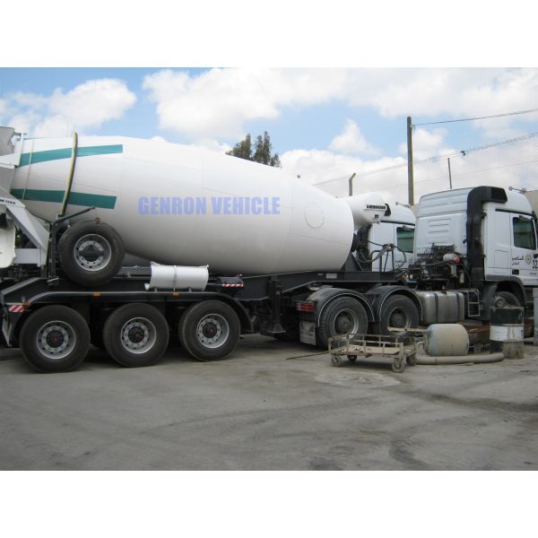 14m3 Construction Truck Trailer Semi Trailer Mounted Concrete Mixer